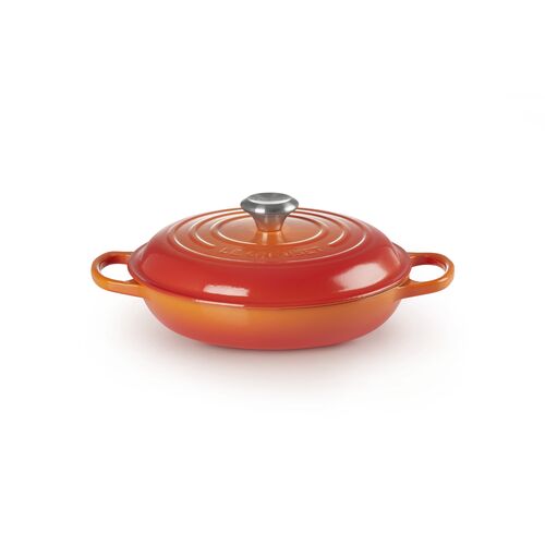 Le Creuset gietijzeren campagnard 26 cm / 2.2 liter - oranjerood