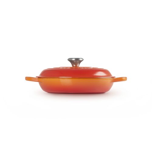 Le Creuset gietijzeren campagnard 26 cm / 2.2 liter - oranjerood