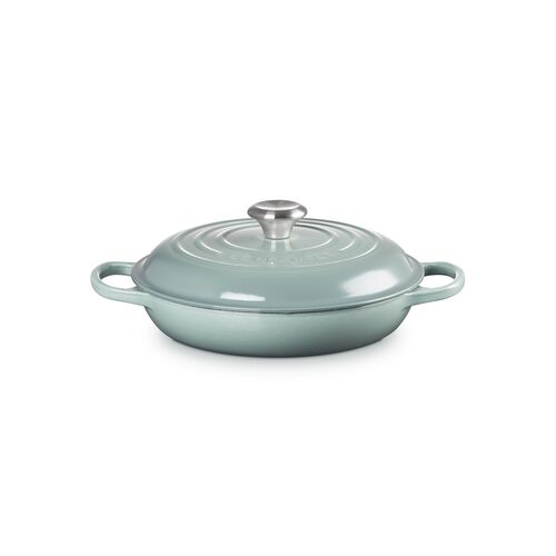 Le Creuset gietijzeren campagnard 26 cm / 2.2 liter - sea salt