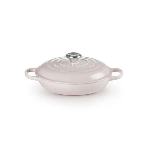 Le Creuset gietijzeren campagnard 26 cm / 2.2 liter - shell pink