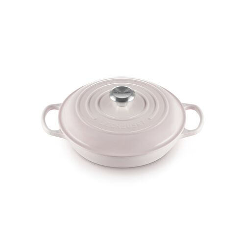 Le Creuset gietijzeren campagnard 26 cm / 2.2 liter - shell pink