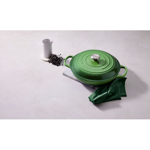 Le Creuset gietijzeren campagnard 28 cm / 2.8 liter - bamboo