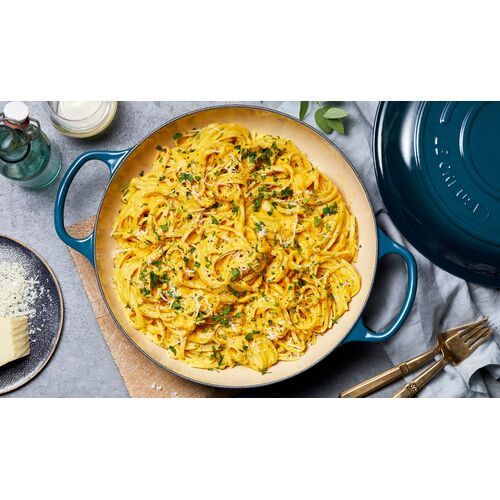 Le Creuset gietijzeren campagnard 28 cm / 2.8 liter - deep teal