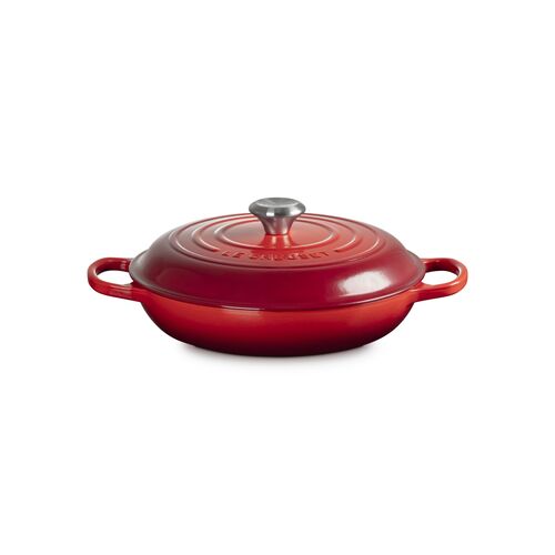 Le Creuset gietijzeren campagnard 28 cm / 2.8 liter - kersenrood