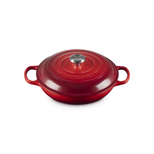Le Creuset gietijzeren campagnard 28 cm / 2.8 liter - kersenrood