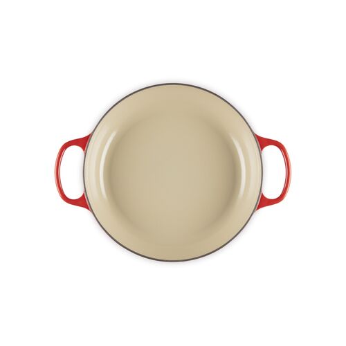 Le Creuset gietijzeren campagnard 28 cm / 2.8 liter - kersenrood