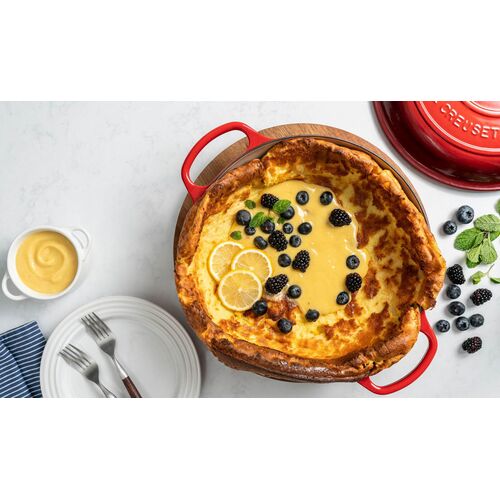 Le Creuset gietijzeren campagnard 28 cm / 2.8 liter - kersenrood