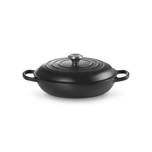 Le Creuset gietijzeren campagnard 28 cm / 2.8 liter - mat zwart