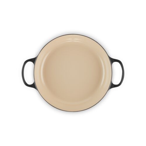 Le Creuset gietijzeren campagnard 28 cm / 2.8 liter - mat zwart