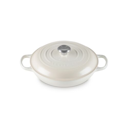 Le Creuset gietijzeren campagnard 28 cm / 2.8 liter - meringue