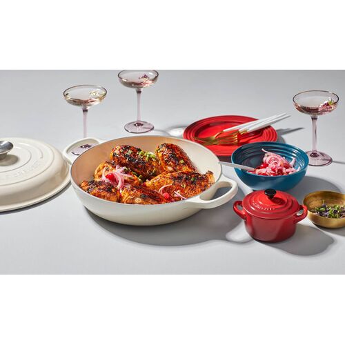 Le Creuset gietijzeren campagnard 28 cm / 2.8 liter - meringue