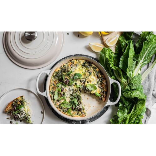 Le Creuset gietijzeren campagnard 28 cm / 2.8 liter - meringue