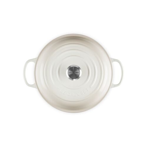 Le Creuset gietijzeren campagnard 28 cm / 2.8 liter - meringue