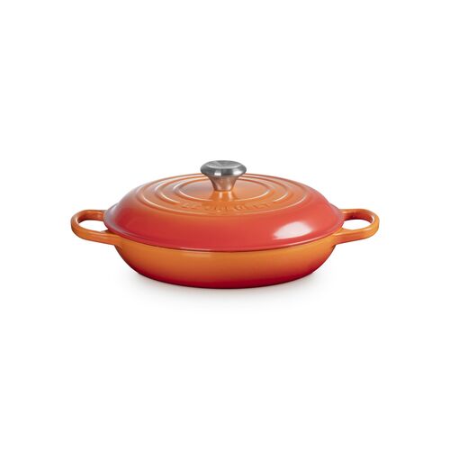 Le Creuset gietijzeren campagnard 28 cm / 2.8 liter - oranjerood