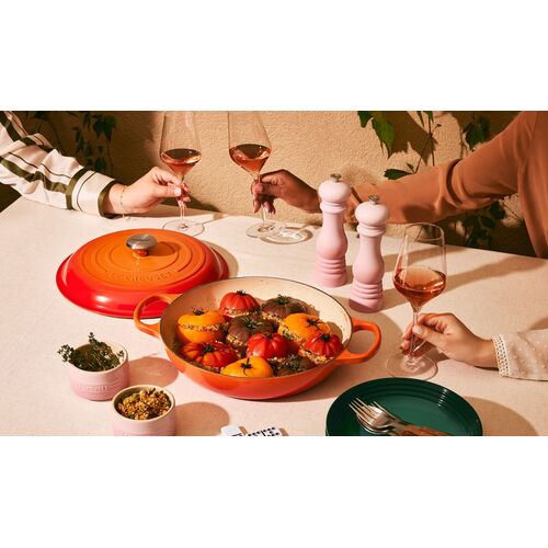 Le Creuset gietijzeren campagnard 28 cm / 2.8 liter - oranjerood