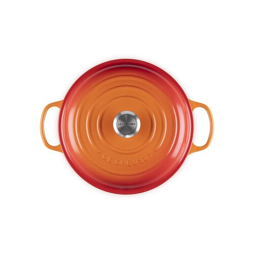 Le Creuset gietijzeren campagnard 28 cm / 2.8 liter - oranjerood