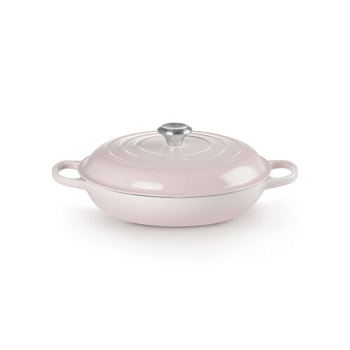 Le Creuset gietijzeren campagnard 28 cm / 2.8 liter - shell pink