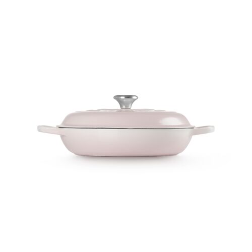 Le Creuset gietijzeren campagnard 28 cm / 2.8 liter - shell pink