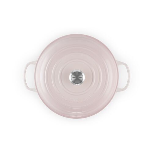 Le Creuset gietijzeren campagnard 28 cm / 2.8 liter - shell pink