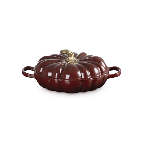 Le Creuset gietijzeren pompoen campagnard 28cm / 2.5 liter - garnet