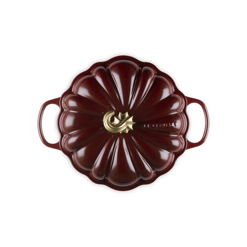 Le Creuset gietijzeren pompoen campagnard 28cm / 2.5 liter - garnet