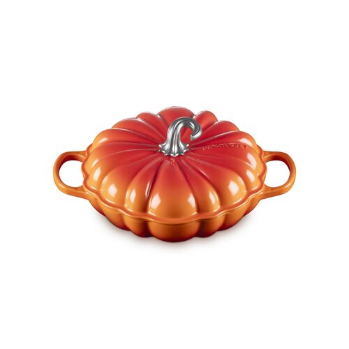 Le Creuset gietijzeren pompoen campagnard 28cm / 2.5 liter - oranjerood