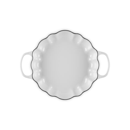 Le Creuset gietijzeren pompoen campagnard 28cm / 2.5 liter - wit