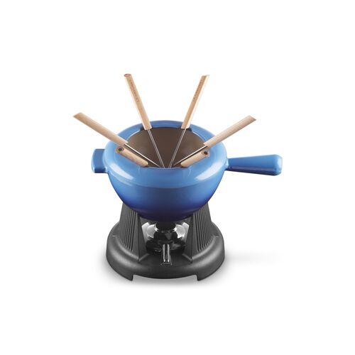 Le Creuset gietijzeren fondueset - 2 liter - azure