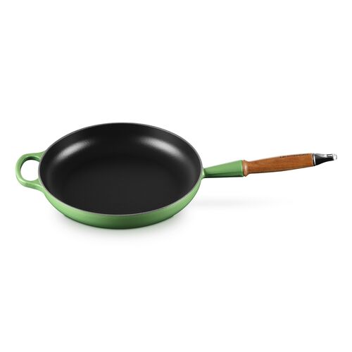 Le Creuset gietijzeren Signature koekenpan met houten handvat - 28 cm / 2.6 liter - bamboo
