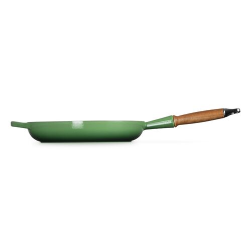 Le Creuset gietijzeren Signature koekenpan met houten handvat - 28 cm / 2.6 liter - bamboo