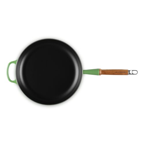 Le Creuset gietijzeren Signature koekenpan met houten handvat - 28 cm / 2.6 liter - bamboo