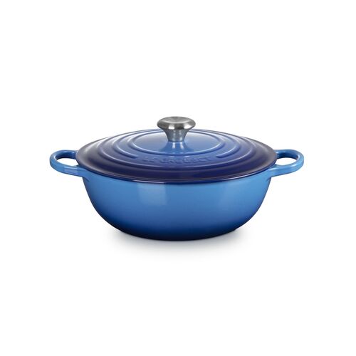 Le Creuset gietijzeren marmite - 28 cm / 4.9 liter - azure