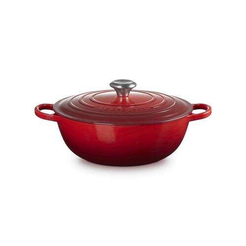 Le Creuset gietijzeren marmite - 28 cm / 4.9 liter - kersenrood