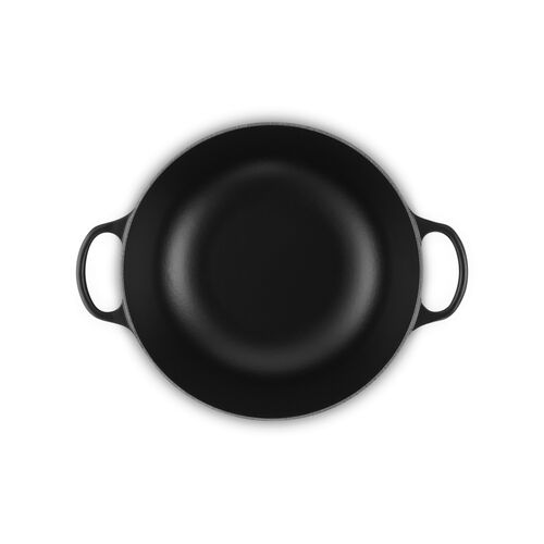 Le Creuset gietijzeren marmite - 28 cm / 4.9 liter -  mat zwart