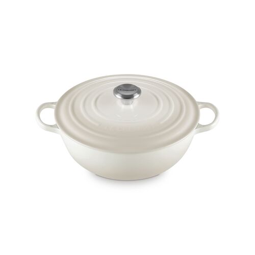 Le Creuset gietijzeren marmite - 28 cm / 4.9 liter - meringue