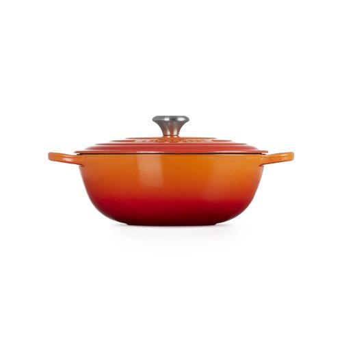 Le Creuset gietijzeren marmite - 28 cm / 4.9 liter - oranjerood