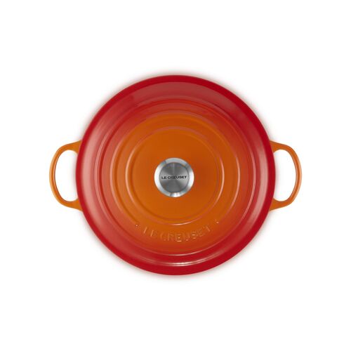 Le Creuset gietijzeren marmite - 28 cm / 4.9 liter - oranjerood