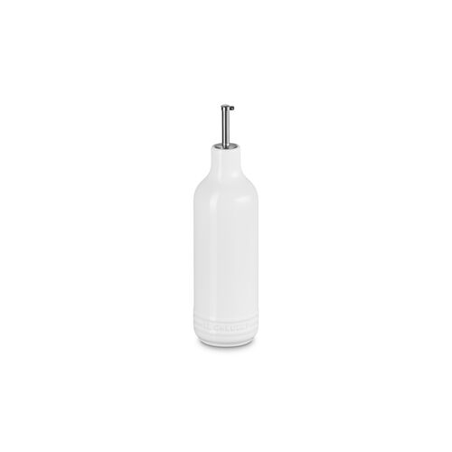 Le Creuset aardewerken olijfolie fles - 0.6liter - wit