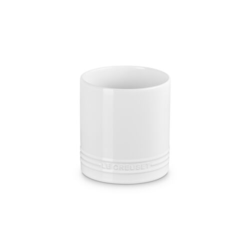 Le Creuset aardewerken signature spatelpot - wit