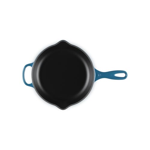 Le Creuset ronde gietijzeren skillet - 23 cm - deep teal