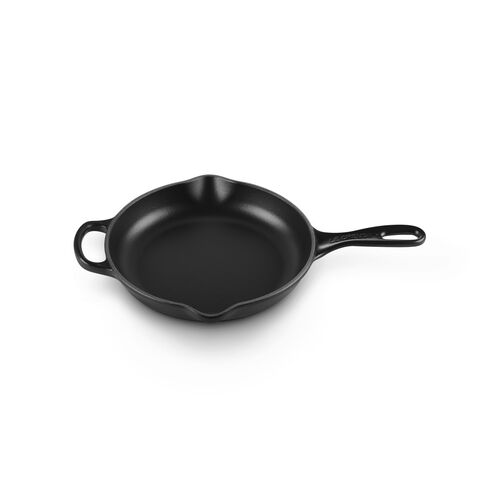 Le Creuset ronde gietijzeren skillet - 23 cm - mat zwart