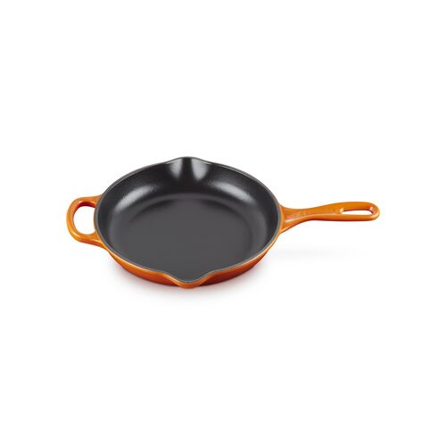 Le Creuset ronde gietijzeren skillet - 23 cm - oranjerood