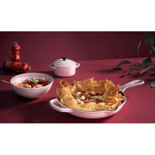 Le Creuset ronde gietijzeren skillet - 23 cm - shell pink