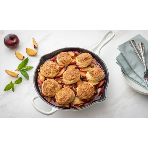 Le Creuset ronde gietijzeren skillet - 23 cm - wit