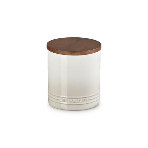 Le Creuset aardewerken voorraadpot 1.1 liter - meringue