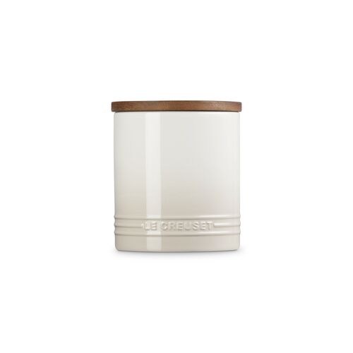 Le Creuset aardewerken signature voorraadpot 1.1 liter - meringue