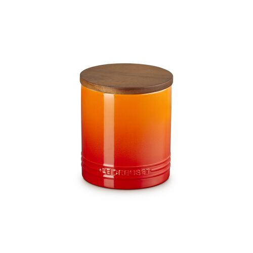 Le Creuset aardewerken voorraadpot 1.1 liter - oranjerood