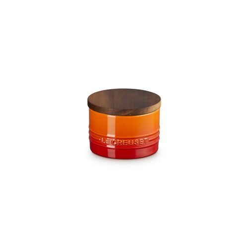 Le Creuset aardewerken voorraadpot 0.20 liter - oranjerood
