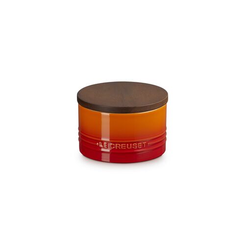 Le Creuset aardewerken voorraadpot 0.47 liter - oranjerood
