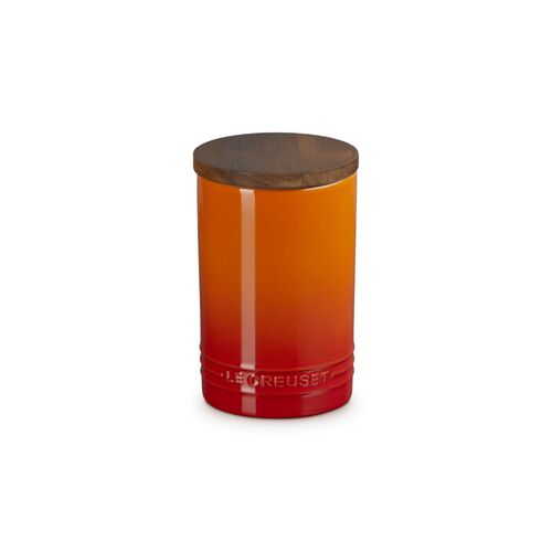 Le Creuset aardewerken voorraadpot 0.77 liter - oranjerood